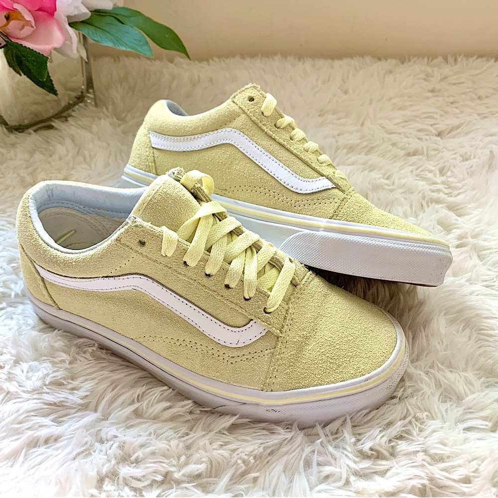 Vans Yellow and White Women's Sneakers